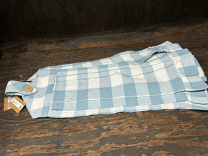 Annie Buffalo Check Blue Button Loop Tea Towel Set 1 of 3 Annie Buffalo Check Blue Button Loop Tea Towel Set 1 of 3