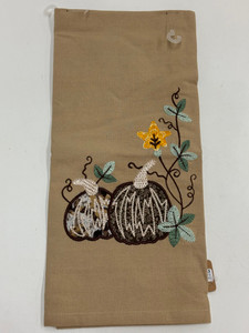 Autumn Pumpkin Patch Tea Towel 19x28