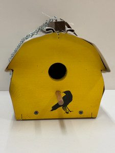 SIDING BIRD HOUSE 10"x8"x7"_YELLOW