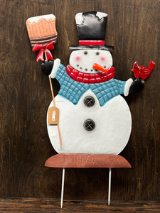 SNOWMAN 37X25 W/BROOM SNOWMAN 37X25 W/BROOM
