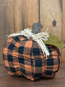 Orange Plaid Pumpkin Orange Plaid Pumpkin