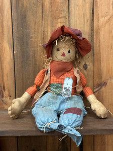 _PRIM SCARECROW W/ORANGE HAT-FALL _PRIM SCARECROW W/ORANGE HAT-FALL