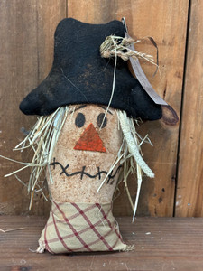 _PRIM SCARECROW W/BLACK HAT-FALL _PRIM SCARECROW W/BLACK HAT-FALL