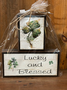 BLOCKS ST PAT CLOVER LUCKY BLE