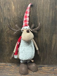 Fabric Red Scarf Moose 50" Fabric Red Scarf Moose 50"