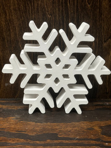 Sit - A - Bout Snowflake Large , 6.25" x 1.25" x 7 Sit - A - Bout Snowflake Large , 6.25" x 1.25" x 7