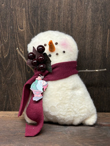 _SHORT SNOWMAN W/RED SCARF-WINTER _SHORT SNOWMAN W/RED SCARF-WINTER