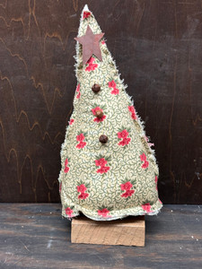 STUFFED RED/GREEN TREE DECOR