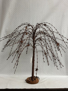 18" WILLOW TREE W/STAR_BURGUNDY 18" WILLOW TREE W/STAR_BURGUNDY
