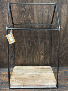 Metal Framed Candle House Lg 18