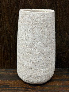 White Chalk Vase 9.8" White Chalk Vase 9.8"