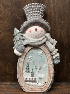 Resin Snowman Lighted 22" Resin Snowman Lighted 22"