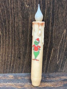 7" LED-TAPER GRINCH-IVORY