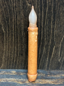 LED CANDLE W/TIMER 6.5" MUSTARD