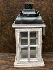 Wooden Lantern, Beige/Ivory Wooden Lantern, Beige/Ivory