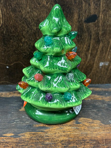 Mini Ceramic Tree, Glowing, 4 asstd_GREEN Mini Ceramic Tree, Glowing, 4 asstd_GREEN