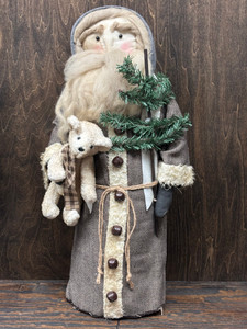 Gray Coat Santa w/ Teddy Bear Gray Coat Santa w/ Teddy Bear