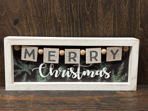 Wood Greenery Christmas Sign Wood Greenery Christmas Sign