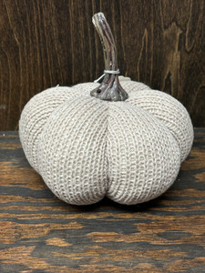 Tan Knit Pumpkin Medium Tan Knit Pumpkin Medium