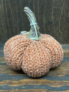 Burnt Orange Knit Pumpkin, Small Burnt Orange Knit Pumpkin, Small