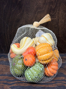 Bag of Mini Pumpking Gourds, Assorted Bag of Mini Pumpking Gourds, Assorted