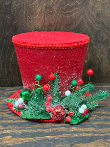 Red Top Hat, 10.5" Red Top Hat, 10.5"