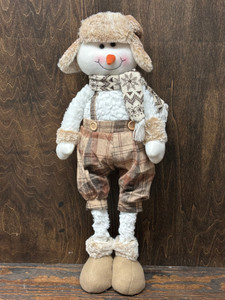 24" Fluffly Fabric Snowman 24" Fluffly Fabric Snowman
