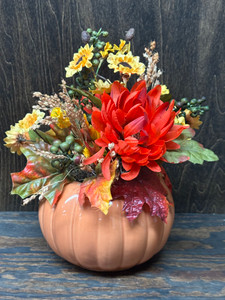 FALL ARRANGEMENT_IN CERAMIC PUMPKIN FALL ARRANGEMENT_IN CERAMIC PUMPKIN