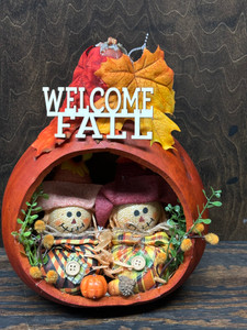 FALL DECOR-WELCOME FALL IN GOURD FALL DECOR-WELCOME FALL IN GOURD