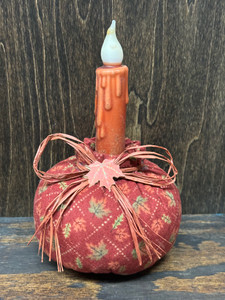 FABRIC PUMPKIN CANDLE FABRIC PUMPKIN CANDLE
