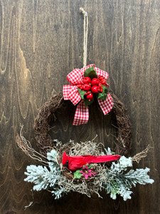 WALL DÉCOR_WREATH W/CARDINAL WALL DÉCOR_WREATH W/CARDINAL