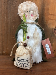 PRIMITIVE SANTA W/GREEN CLOAK PRIMITIVE SANTA W/GREEN CLOAK