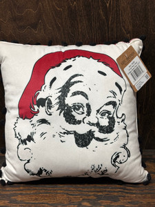 Annie Red Check Vintage Santa Pillow 12x12 Annie Red Check Vintage Santa Pillow 12x12