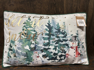 Let It Snow Pillow 14x22