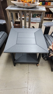 PATIO TABLE-DARK GREY/BLACK PATIO TABLE-DARK GREY/BLACK
