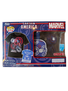 Funko Pop! & 2XL Adult T-Shirt - Captain America (Target Exc)