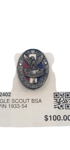X- EAGLE SCOUT BSA HAT PIN 1933-54