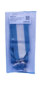 X- BSA SILVER BEAVER MEDAL 1940'S-50'S - STERLING