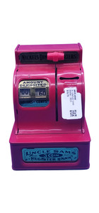 X- UNCLE SAM BANK - RED CASH REGISTER BANK