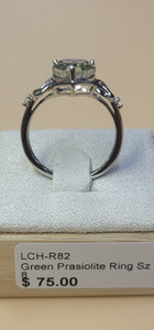 GREEN PRASIOLITE RING
