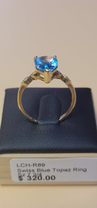 SWISS BLUE TOPAZ RING