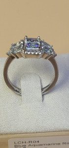 BLUE AQUAMARINE RING