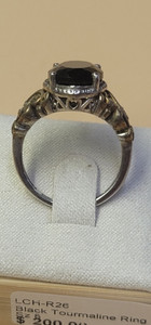 BLACK TOURMALINE RING