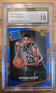 2017 DONRUSS JAYSON TATUM RC CSG 10