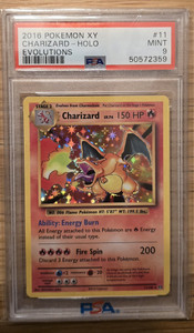 2016 POKEMON XY CHARIZARD HOLO EVOLUTIONS PSA 9