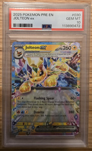 2025 POKEMON PRE EN JOLTEON EX PSA 10