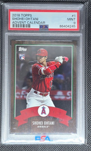 2018 Topps Advent Calendar Psa 9 Rc