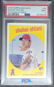 2018 Topps Archives Shohei Ohtaini Rc Psa 9