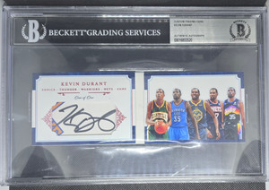 Kevin Durant Booklet Auto 1/1 Custom Card Bgs Authentic