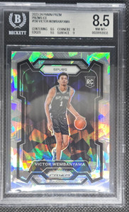 2023-24 Prizm Ice Victor Wembanyama Rc Bgs 8.5